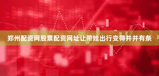 郑州配资网股票配资网址让带娃出行变得井井有条